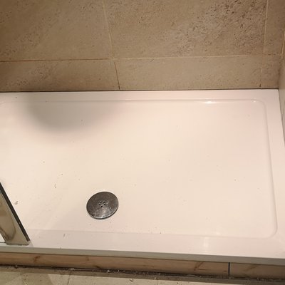 Shower tray refit after leak repair